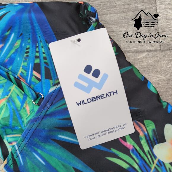 Wildbreath V Neck One Piece Swimsuit Size L - Picture 2 of 5